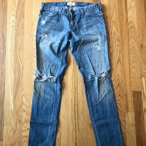 Current/Elliot distressed boyfriend jeans